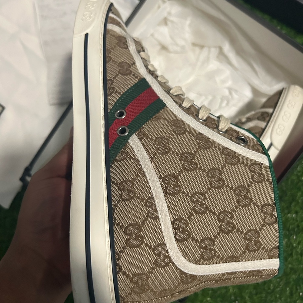 Gucci Tennis 1977 GG Canvas Sneakers Size 11/ Eu 45 | OG All + Receipt - Picture 6 of 8